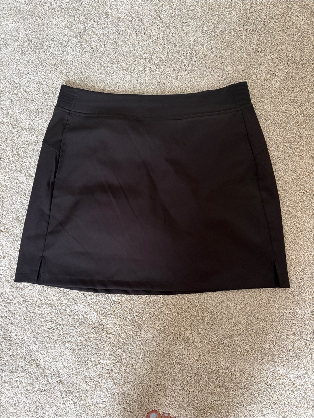 Black Performance Mini Skirt